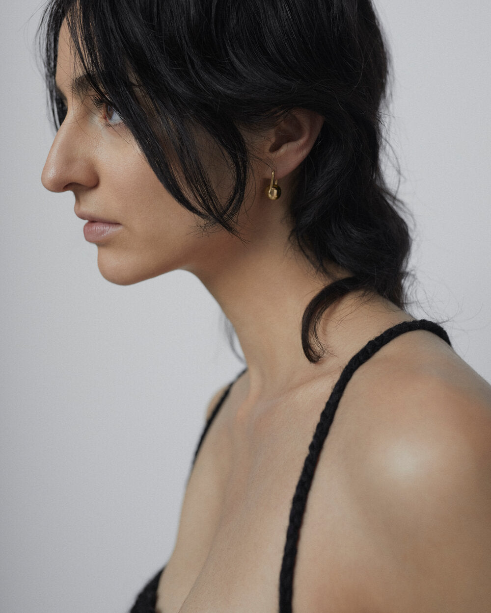 Schlesi ørering - forgyldt